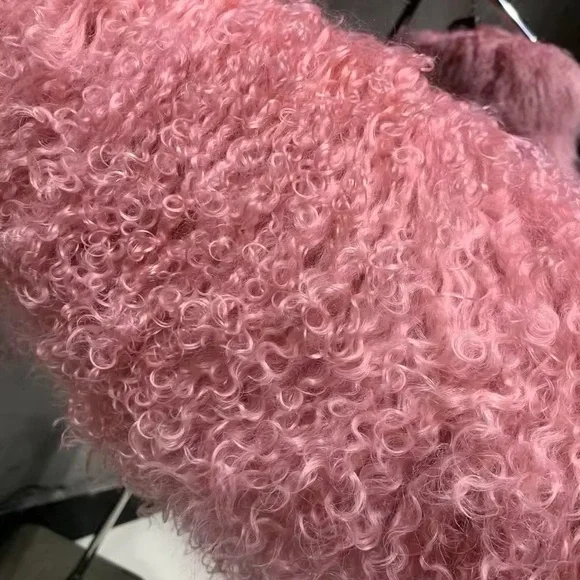 Custom Mongolian Fur Cropped Jacket